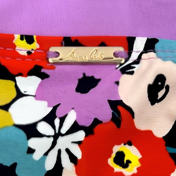 Anne Cole Plus 20W Flower Field Keyhole High‑Neck One‑Piece Swimsuit Swimwear - Picture 6 of 10